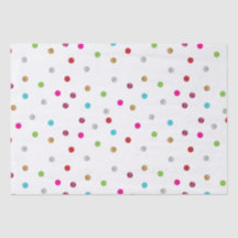 Papel no tecido da bolinhas