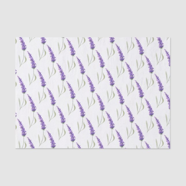 De Seda Papel no tecido da lavanda (Frente )