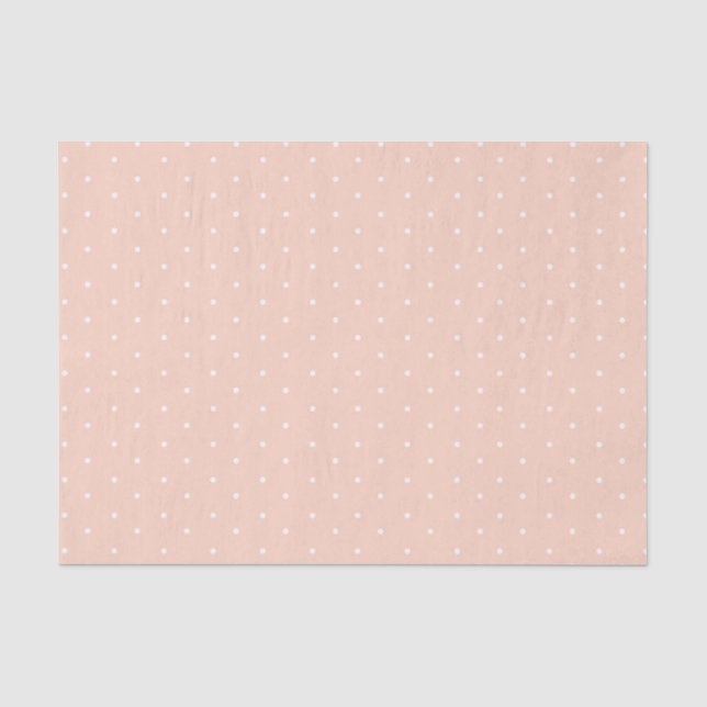 De Seda Papel no Tecido das Bolinhas Rosa (Frente )