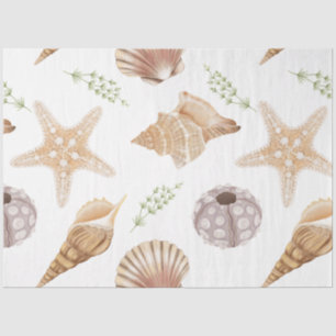 De Seda Papel para Tecidos da Série Marine Life Design 28