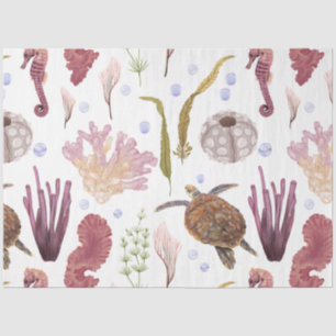 De Seda Papel para Tecidos da Série Marine Life Design 29