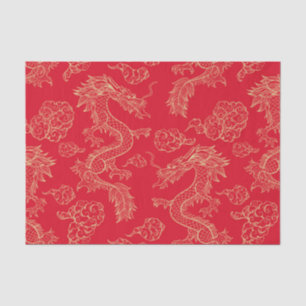 De Seda Papel para tecidos do dragão japonês