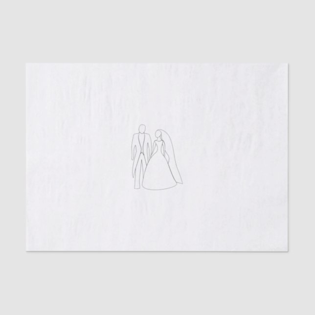 De Seda Papel para tecidos para casamentos ou Chás (Frente )