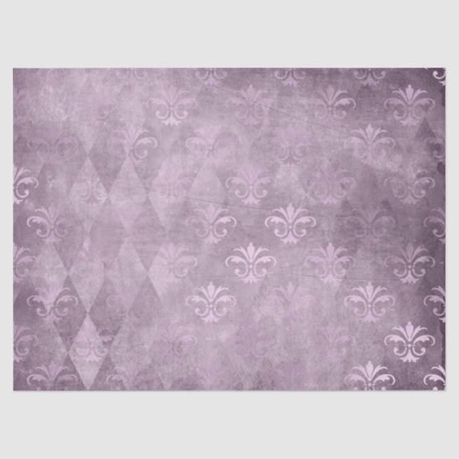 De Seda Papel Série Lavanda Efêmera Design 7 (Frente )