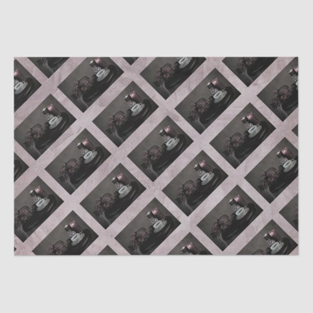 De Seda Papel Tecido 10lb Damas Com Tea Opt.3 (Frente )