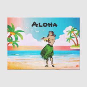 De Seda Papel Tecido Aloha