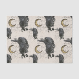 De Seda Papel Tecido Alquimia Raven