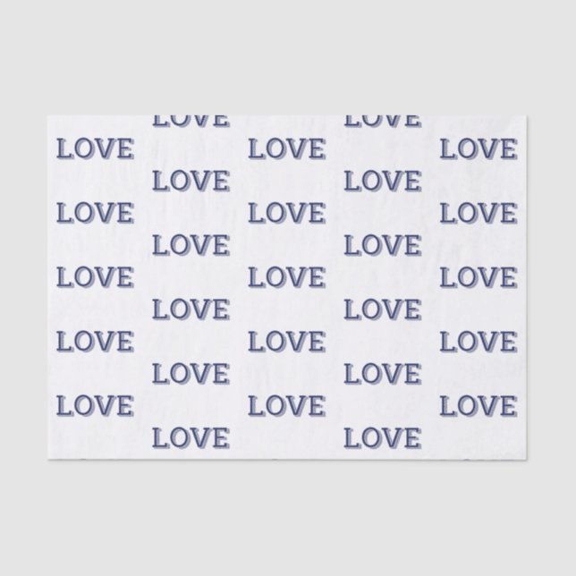 De Seda Papel Tecido AMOR (Frente )