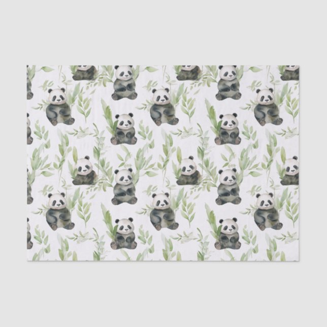 De Seda Papel Tecido Bamboo Panda (Frente )