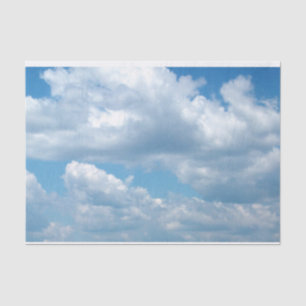 De Seda Papel Tecido 'Blue Skies'