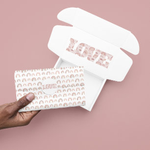 De Seda Papel Tecido Boho Arco-Íris