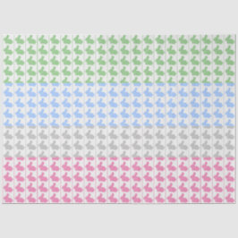 De Seda Papel Tecido Coelho da Páscoa Pastel