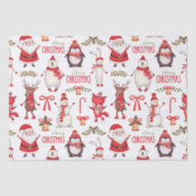 Papel Tecido Cute Snowman