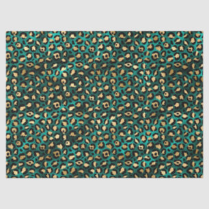 De Seda Papel Tecido da Série Leopardo e Teto e Dourado D