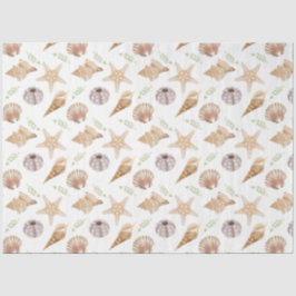 De Seda Papel Tecido da Série Vida Marinha Design 3