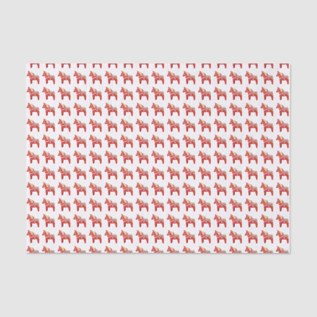De Seda Papel Tecido Dala Horse (Frente )