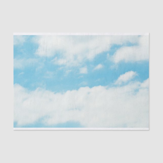 De Seda Papel Tecido das Nuvens (Frente )