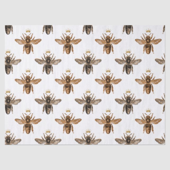 De Seda Papel Tecido Design Honey Bee Series 15 (Frente )