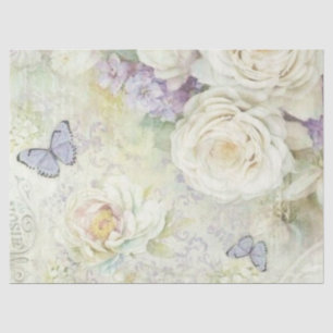 De Seda Papel Tecido Design Série Lilás Shabby Chic 13