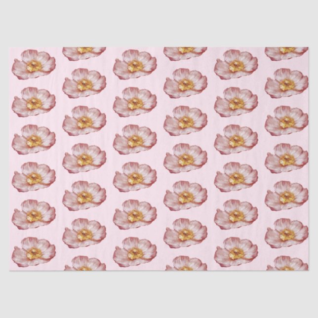 De Seda Papel Tecido Design Série Rosa Romântica 13 (Frente )
