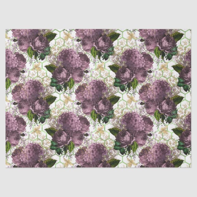 De Seda Papel Tecido do Tea Garden Bee Series Design 28 (Frente )