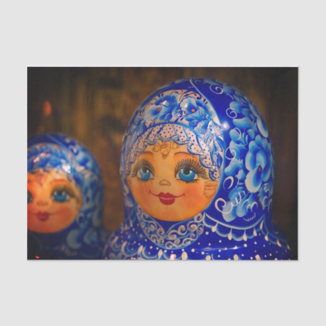 De Seda Papel Tecido Doll Matryoshka (Frente )