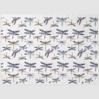 De Seda Papel Tecido Dragonfly