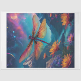 De Seda Papel Tecido Dragonfly