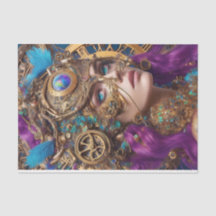 Papel Tecido Ephemera Steampunk