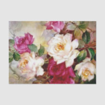 Papel Tecido Floral Aguarela para Presentes