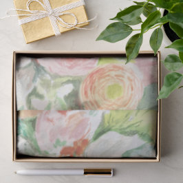 De Seda Papel Tecido Floral Aquarela Pastel