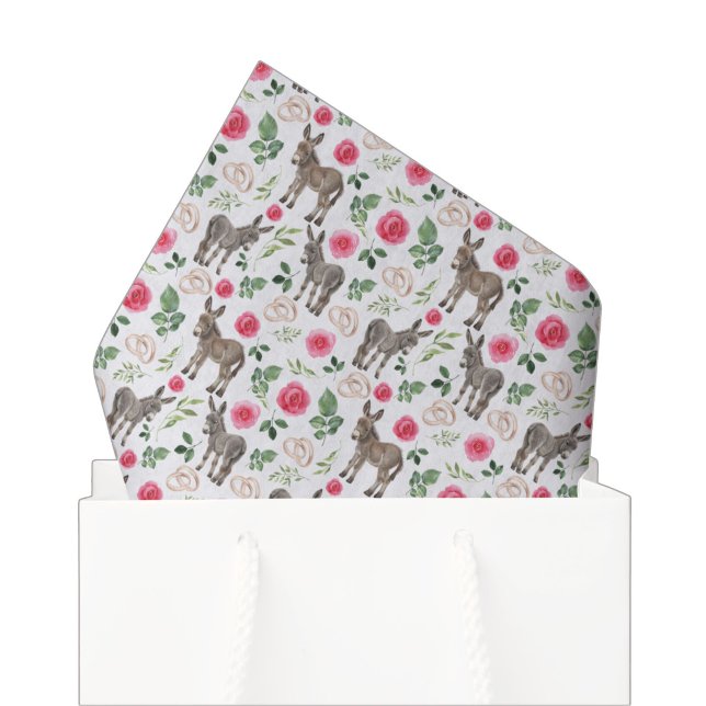 De Seda Papel Tecido Floral Rosa Burro Rústico (Criador carregado)