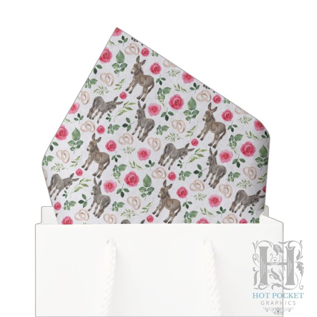 De Seda Papel Tecido Floral Rosa Burro Rústico (Criador carregado)