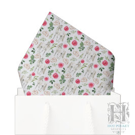 De Seda Papel Tecido Floral Rosa Equestre Rústico