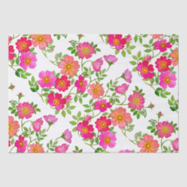 De Seda Papel Tecido Floral Rosa Silvestre Briar