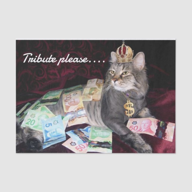 De Seda Papel Tecido Gato (Frente )