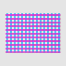 Papel Tecido Gingham Brilhante