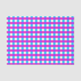 De Seda Papel Tecido Gingham Brilhante