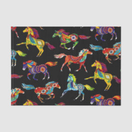 De Seda Papel Tecido Horso