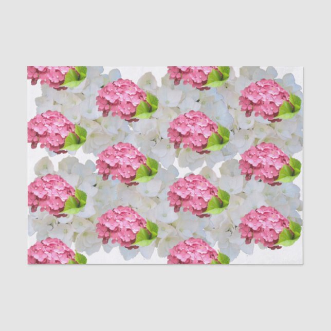 De Seda Papel Tecido Hortênsia Rosa Intenso (Frente )