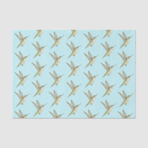 De Seda Papel Tecido Hummingbird