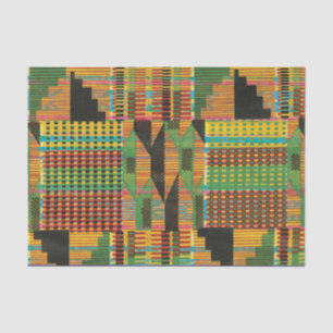 De Seda Papel Tecido Kente Cloth