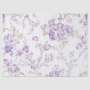 De Seda Papel Tecido Lilás Série Shabby Chic Design 16