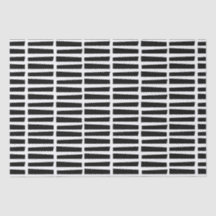 Papel Tecido / Linhas Pretas Abstrato