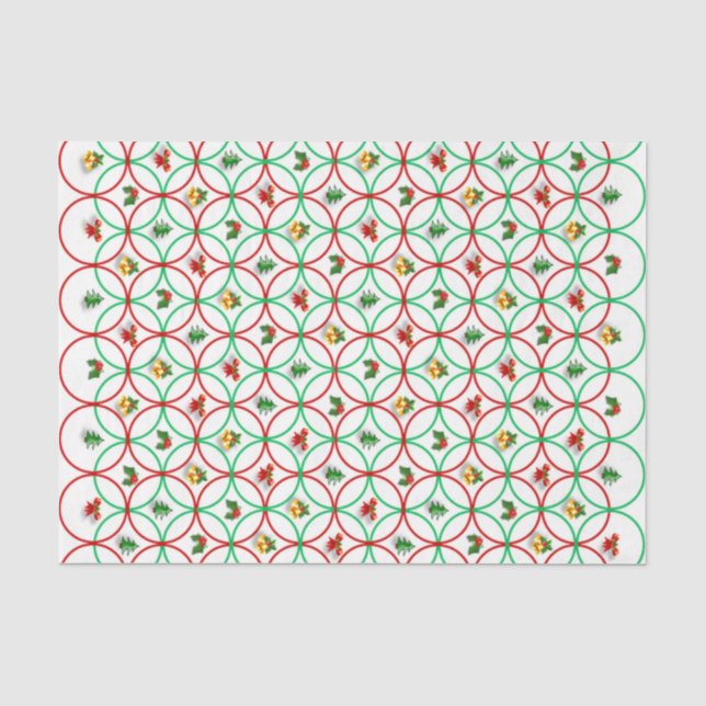 De Seda Papel Tecido Natal/Natal (Frente )