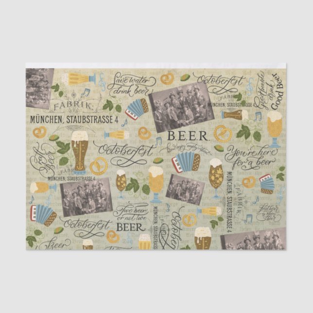 De Seda Papel Tecido Oktoberfest (Frente )