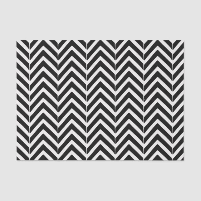 De Seda Papel Tecido Padrão Chevron Zig Zag (Frente )