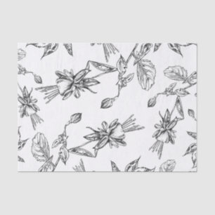 De Seda Papel Tecido Padrão Floral