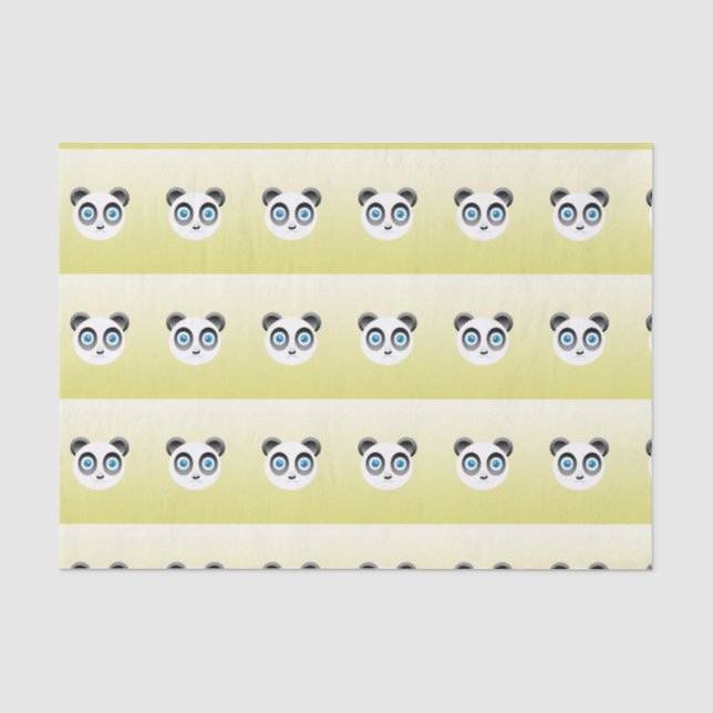 De Seda Papel Tecido Panda (Frente )