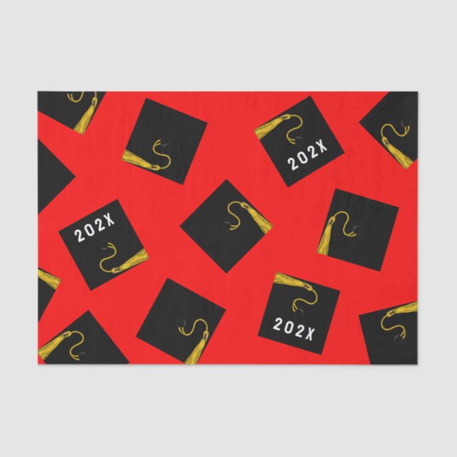 De Seda Papel Tecido para Formatação Vermelha (Frente )